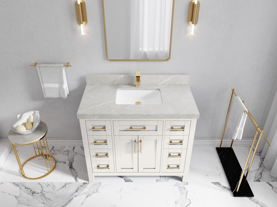 Cambridge 42 in. W x 22 in. D Single Sink Bathroom Vanity - Willow Bath and Vanity