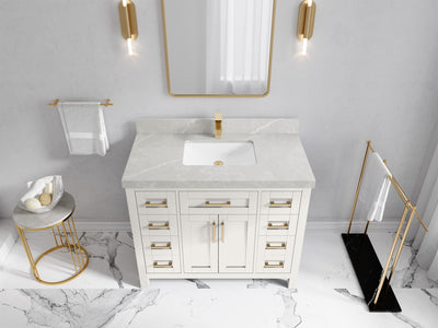 Cambridge 42 in. W x 22 in. D Single Sink Bathroom Vanity - Willow Bath and Vanity