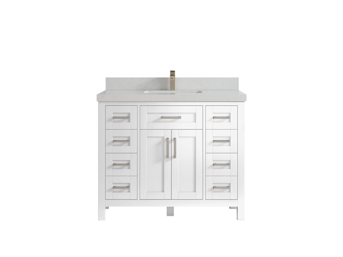 Cambridge 42 in. W x 22 in. D Single Sink Bathroom Vanity - Willow Bath and Vanity