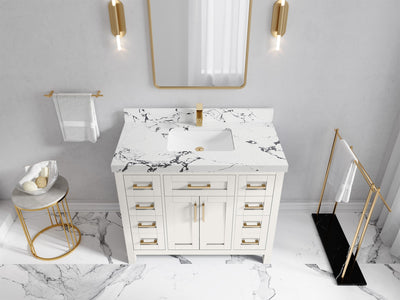 Cambridge 42 in. W x 22 in. D Single Sink Bathroom Vanity - Willow Bath and Vanity