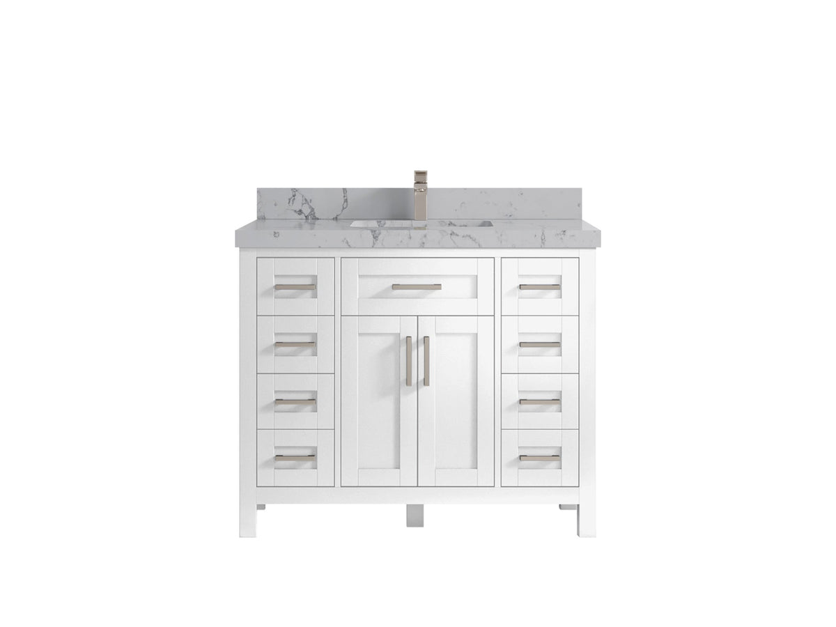 Cambridge 42 in. W x 22 in. D Single Sink Bathroom Vanity - Willow Bath and Vanity