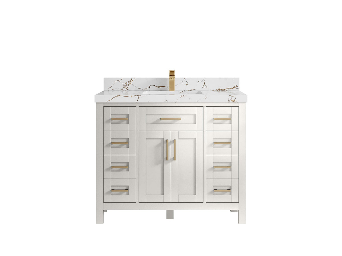 Cambridge 42 in. W x 22 in. D Single Sink Bathroom Vanity - Willow Bath and Vanity