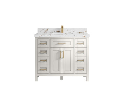 Cambridge 42 in. W x 22 in. D Single Sink Bathroom Vanity - Willow Bath and Vanity