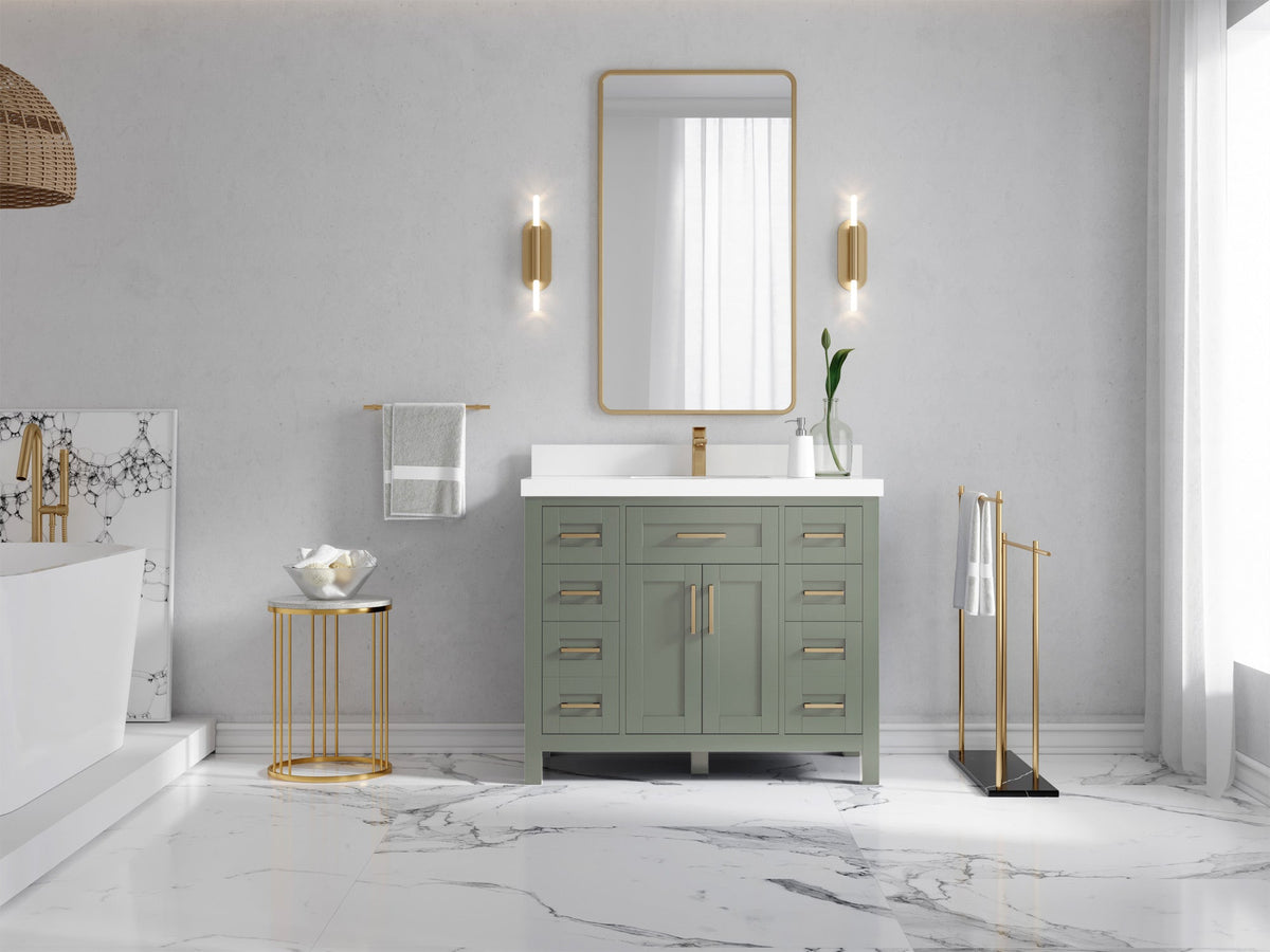Cambridge 42 in. W x 22 in. D Single Sink Bathroom Vanity - Willow Bath and Vanity