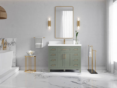 Cambridge 42 in. W x 22 in. D Single Sink Bathroom Vanity - Willow Bath and Vanity