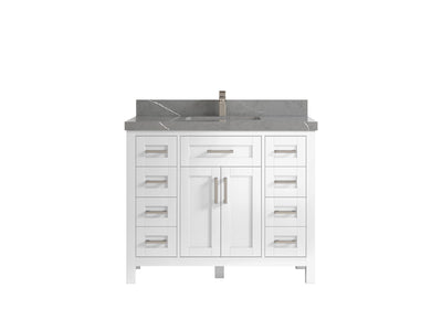 Cambridge 42 in. W x 22 in. D Single Sink Bathroom Vanity - Willow Bath and Vanity