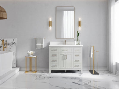 Cambridge 42 in. W x 22 in. D Single Sink Bathroom Vanity - Willow Bath and Vanity