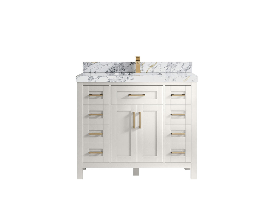 Cambridge 42 in. W x 22 in. D Single Sink Bathroom Vanity - Willow Bath and Vanity