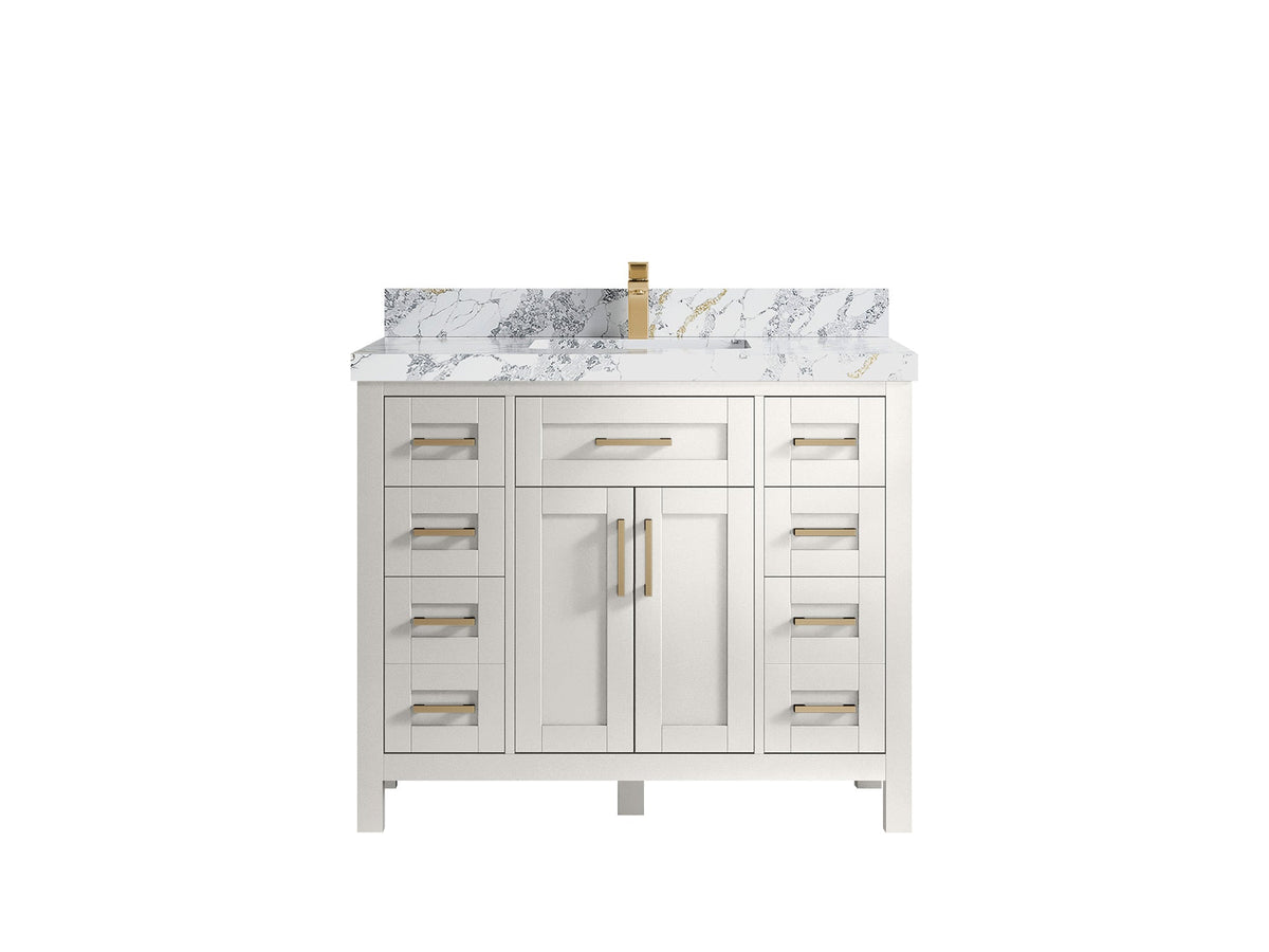 Cambridge 42 in. W x 22 in. D Single Sink Bathroom Vanity - Willow Bath and Vanity