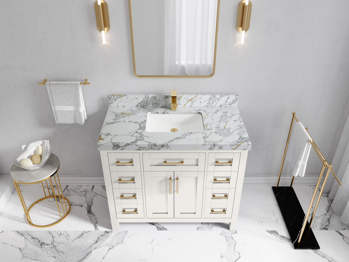 Cambridge 42 in. W x 22 in. D Single Sink Bathroom Vanity - Willow Bath and Vanity