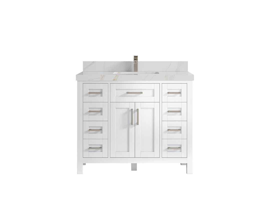 Cambridge 42 in. W x 22 in. D Single Sink Bathroom Vanity - Willow Bath and Vanity