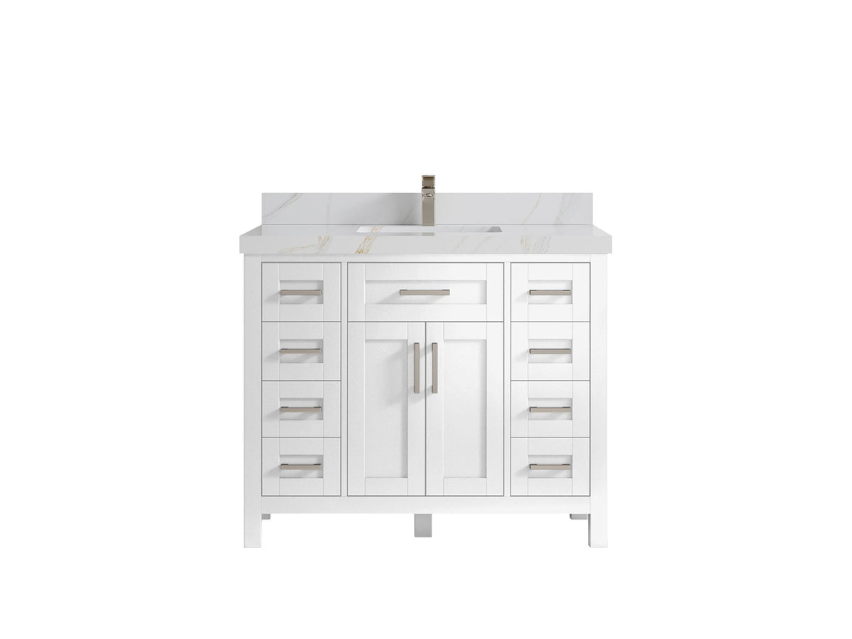 Cambridge 42 in. W x 22 in. D Single Sink Bathroom Vanity - Willow Bath and Vanity