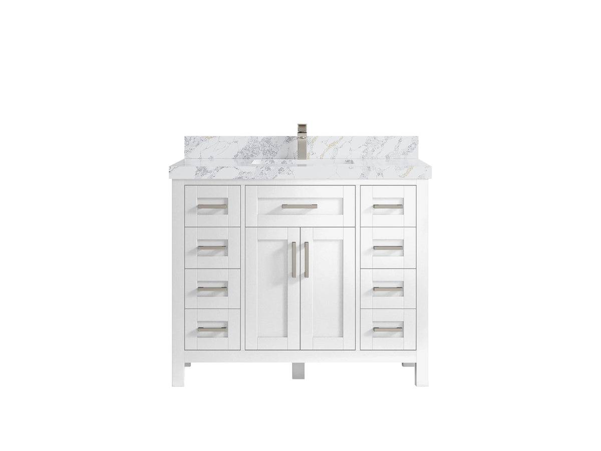 Cambridge 42 in. W x 22 in. D Single Sink Bathroom Vanity - Willow Bath and Vanity