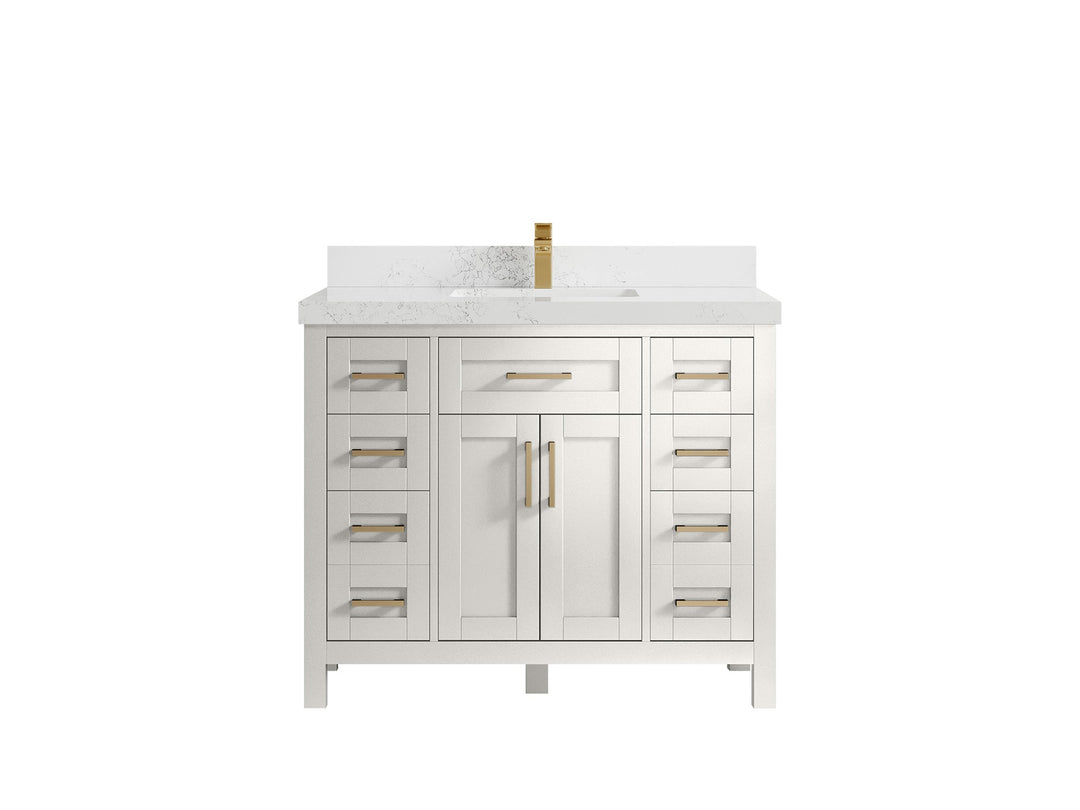 Cambridge 42 in. W x 22 in. D Single Sink Bathroom Vanity - Willow Bath and Vanity