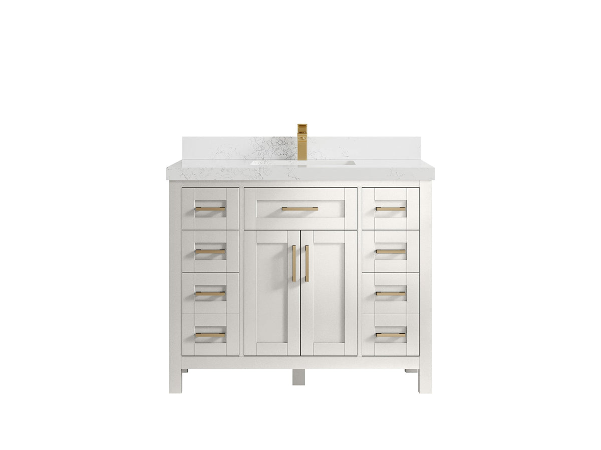 Cambridge 42 in. W x 22 in. D Single Sink Bathroom Vanity - Willow Bath and Vanity