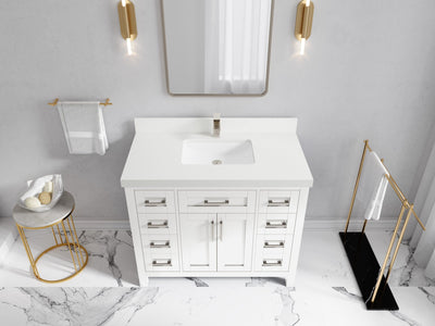 Cambridge 42 in. W x 22 in. D Single Sink Bathroom Vanity - Willow Bath and Vanity