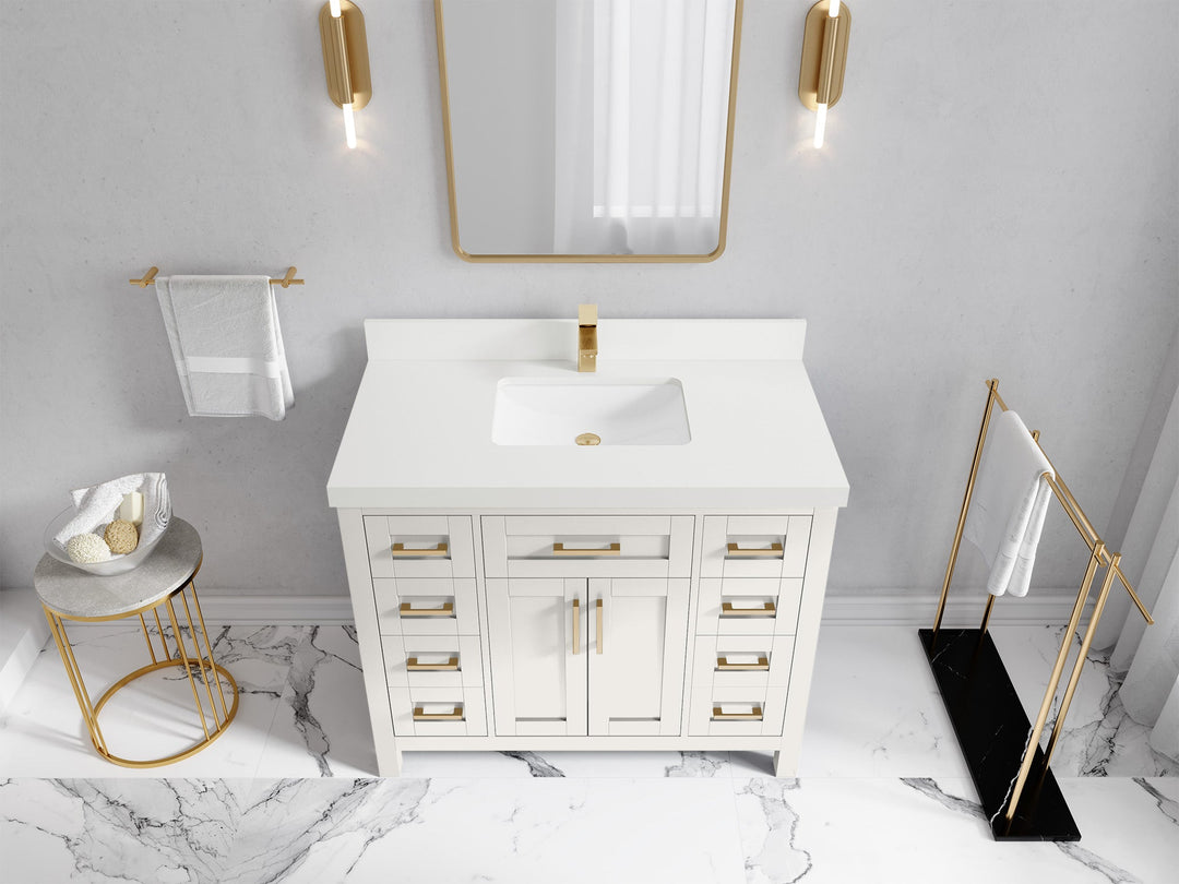 Cambridge 42 in. W x 22 in. D Single Sink Bathroom Vanity - Willow Bath and Vanity