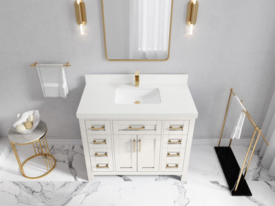 Cambridge 42 in. W x 22 in. D Single Sink Bathroom Vanity - Willow Bath and Vanity