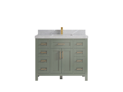 Cambridge 42 in. W x 22 in. D Single Sink Bathroom Vanity - Willow Bath and Vanity