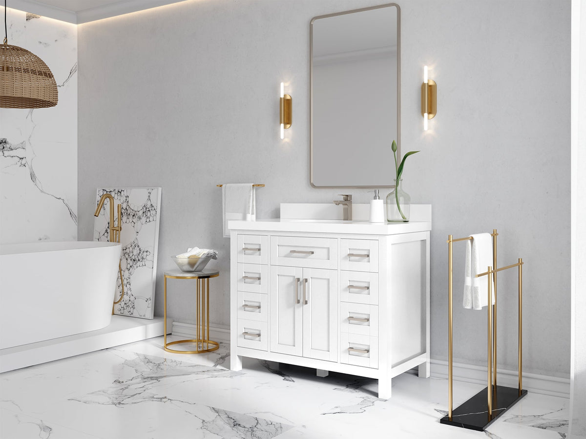 Cambridge 42 in. W x 22 in. D Single Sink Bathroom Vanity - Willow Bath and Vanity