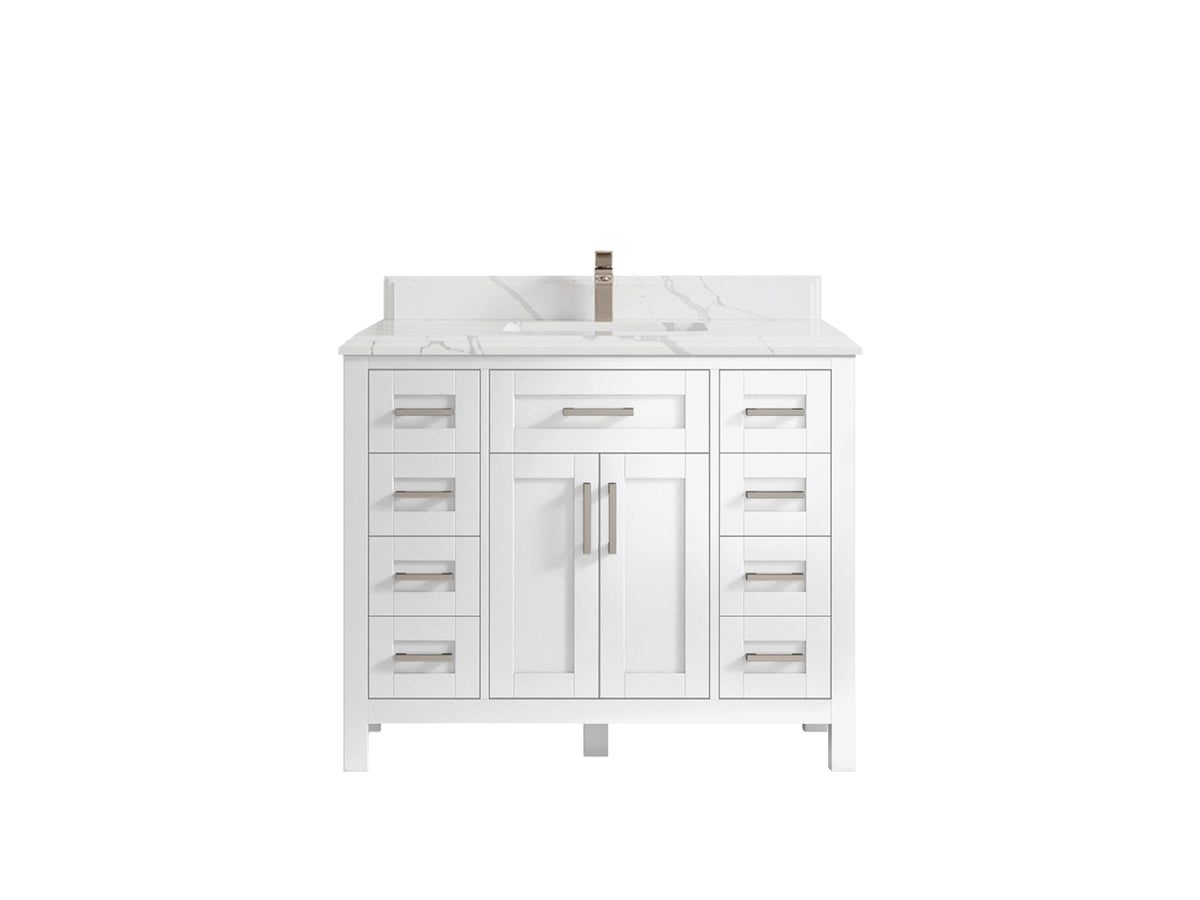 Cambridge 42 in. W x 22 in. D Single Sink Bathroom Vanity - Willow Bath and Vanity