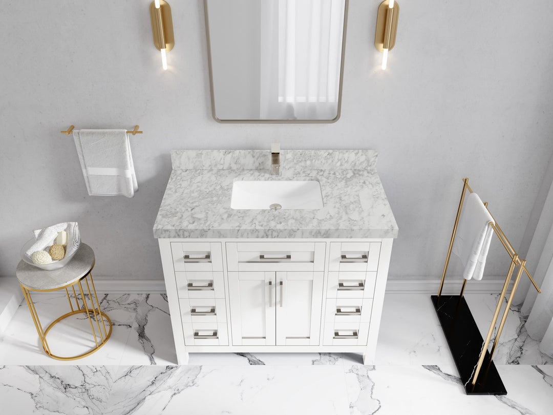 Cambridge 42 in. W x 22 in. D Single Sink Bathroom Vanity - Willow Bath and Vanity