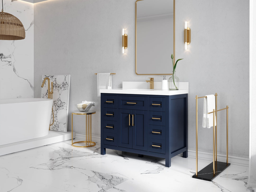 Cambridge 42 in. W x 22 in. D Single Sink Bathroom Vanity - Willow Bath and Vanity