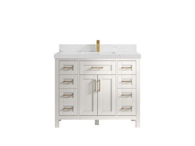 Cambridge 42 in. W x 22 in. D Single Sink Bathroom Vanity - Willow Bath and Vanity