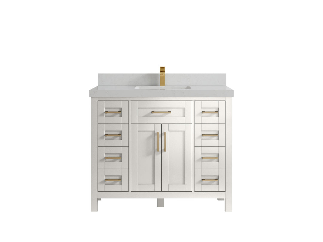 Cambridge 42 in. W x 22 in. D Single Sink Bathroom Vanity - Willow Bath and Vanity