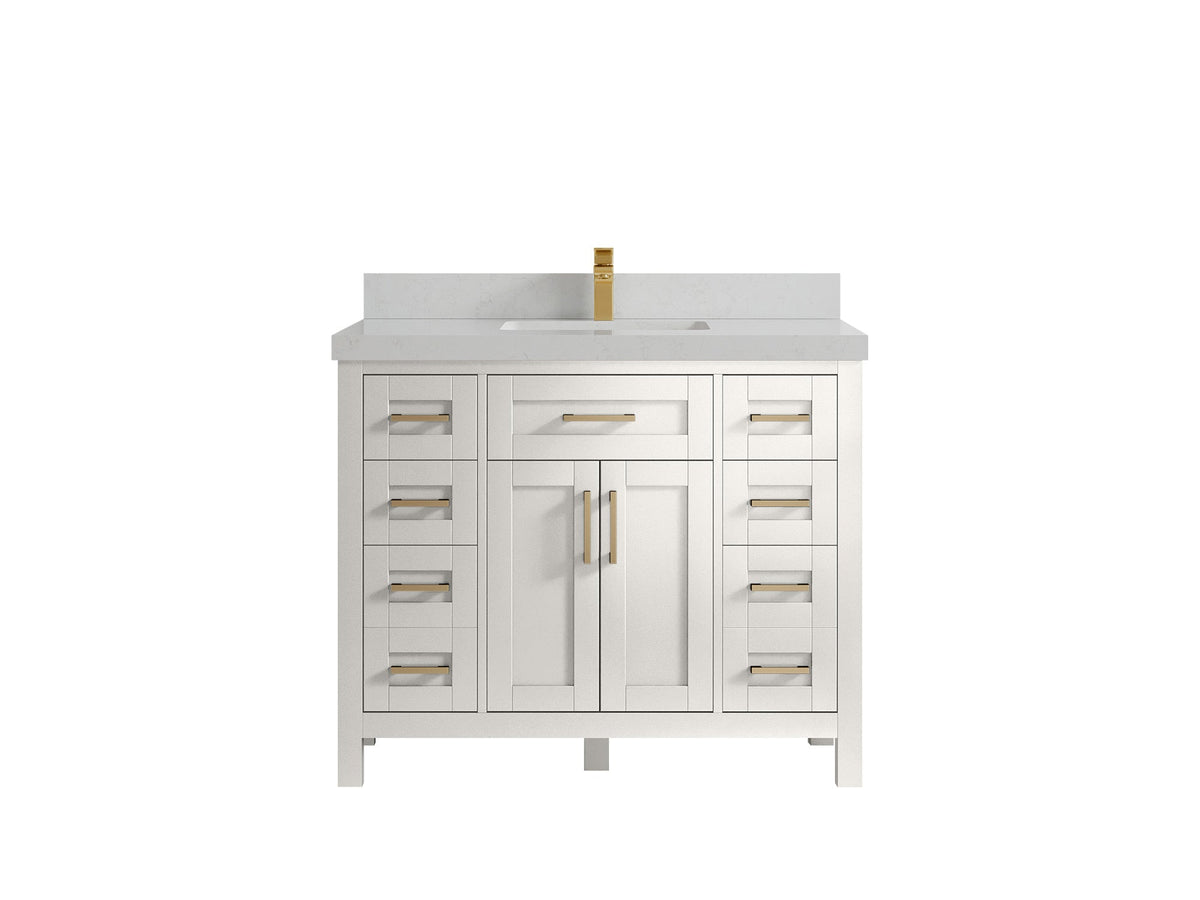 Cambridge 42 in. W x 22 in. D Single Sink Bathroom Vanity - Willow Bath and Vanity