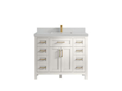 Cambridge 42 in. W x 22 in. D Single Sink Bathroom Vanity - Willow Bath and Vanity
