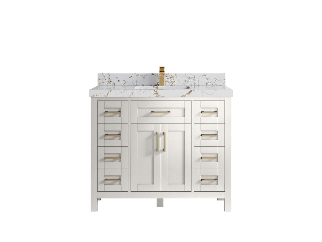 Cambridge 42 in. W x 22 in. D Single Sink Bathroom Vanity - Willow Bath and Vanity