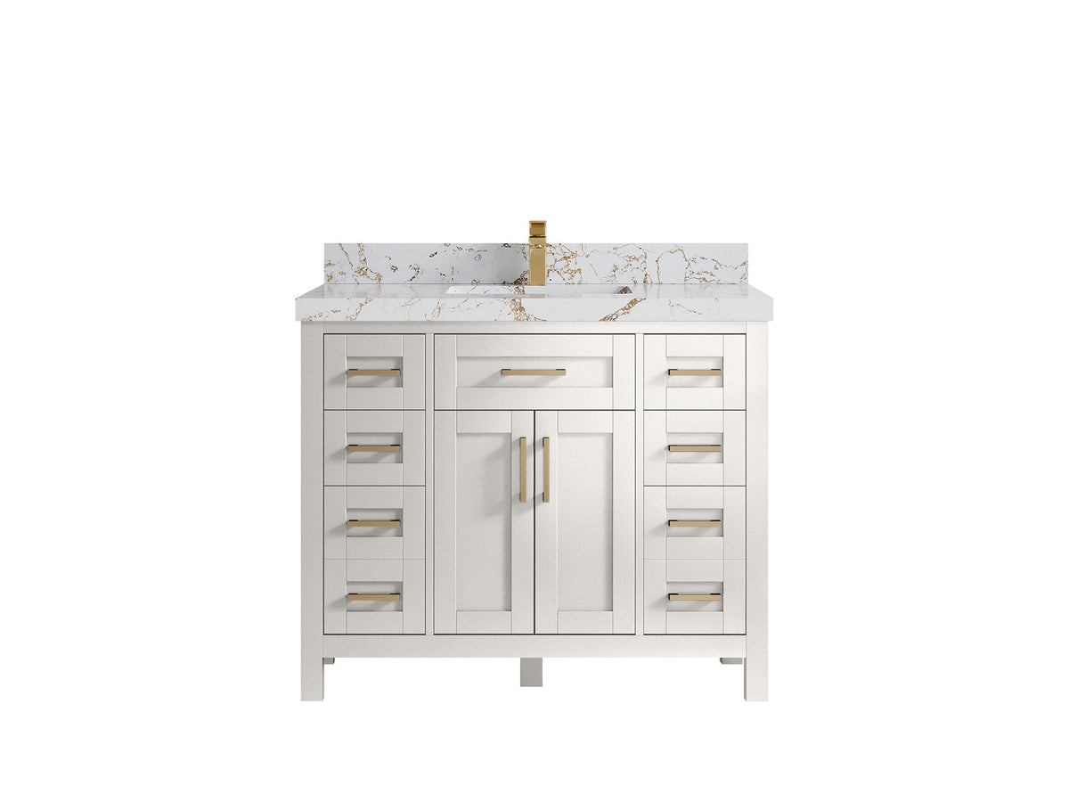 Cambridge 42 in. W x 22 in. D Single Sink Bathroom Vanity - Willow Bath and Vanity