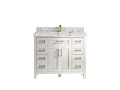 Cambridge 42 in. W x 22 in. D Single Sink Bathroom Vanity - Willow Bath and Vanity