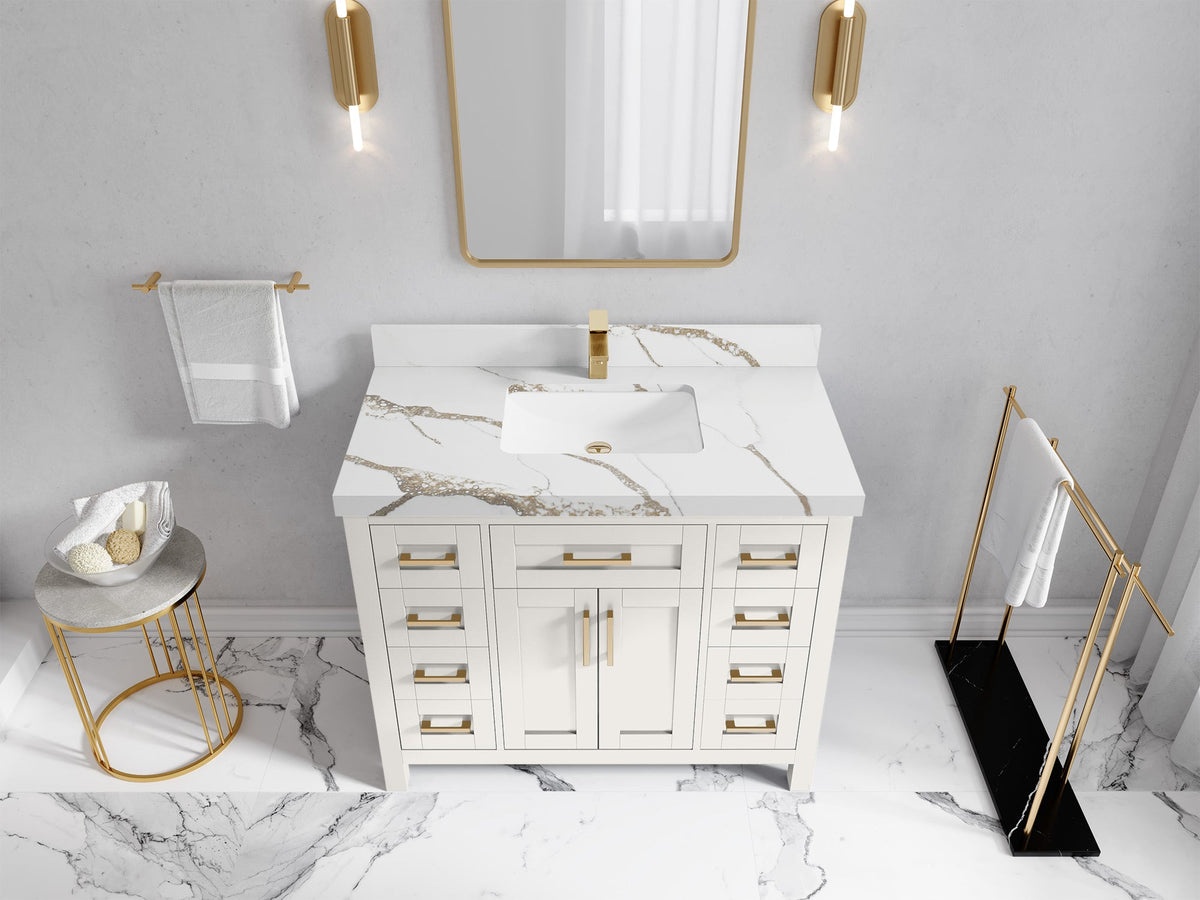 Cambridge 42 in. W x 22 in. D Single Sink Bathroom Vanity - Willow Bath and Vanity