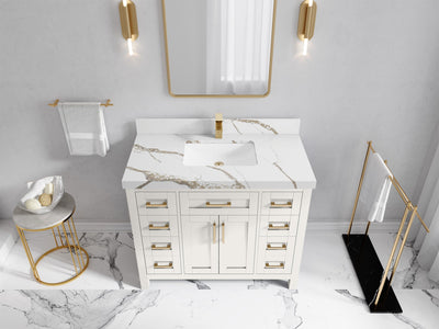 Cambridge 42 in. W x 22 in. D Single Sink Bathroom Vanity - Willow Bath and Vanity
