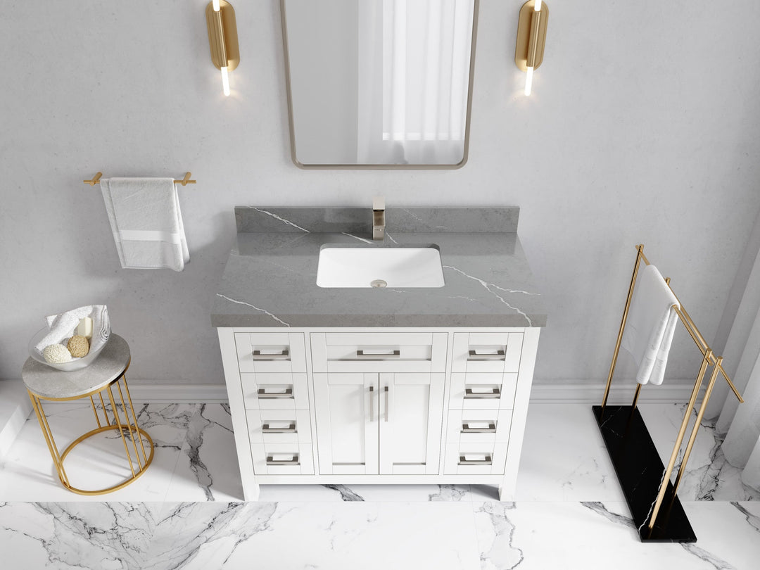 Cambridge 42 in. W x 22 in. D Single Sink Bathroom Vanity - Willow Bath and Vanity