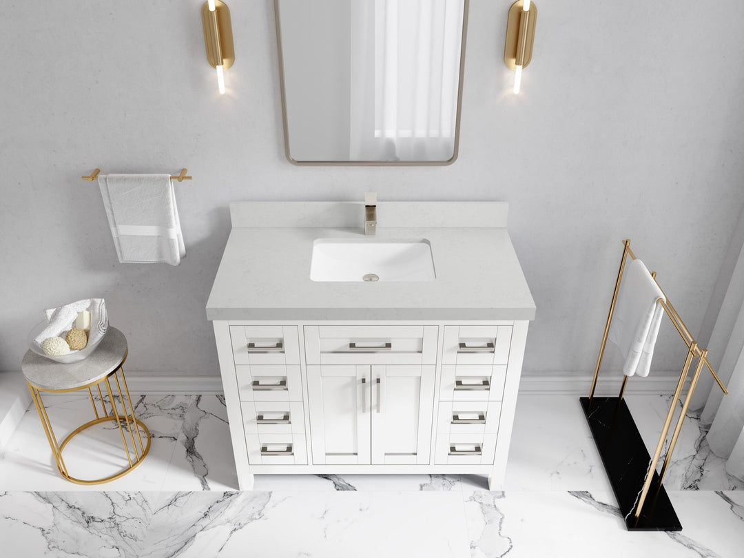 Cambridge 42 in. W x 22 in. D Single Sink Bathroom Vanity - Willow Bath and Vanity