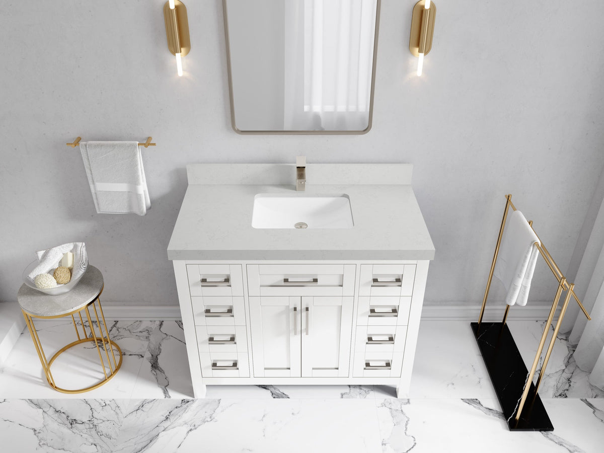 Cambridge 42 in. W x 22 in. D Single Sink Bathroom Vanity - Willow Bath and Vanity