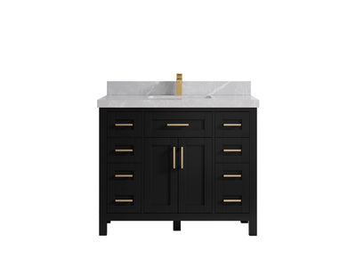 Cambridge 42 in. W x 22 in. D Single Sink Bathroom Vanity - Willow Bath and Vanity