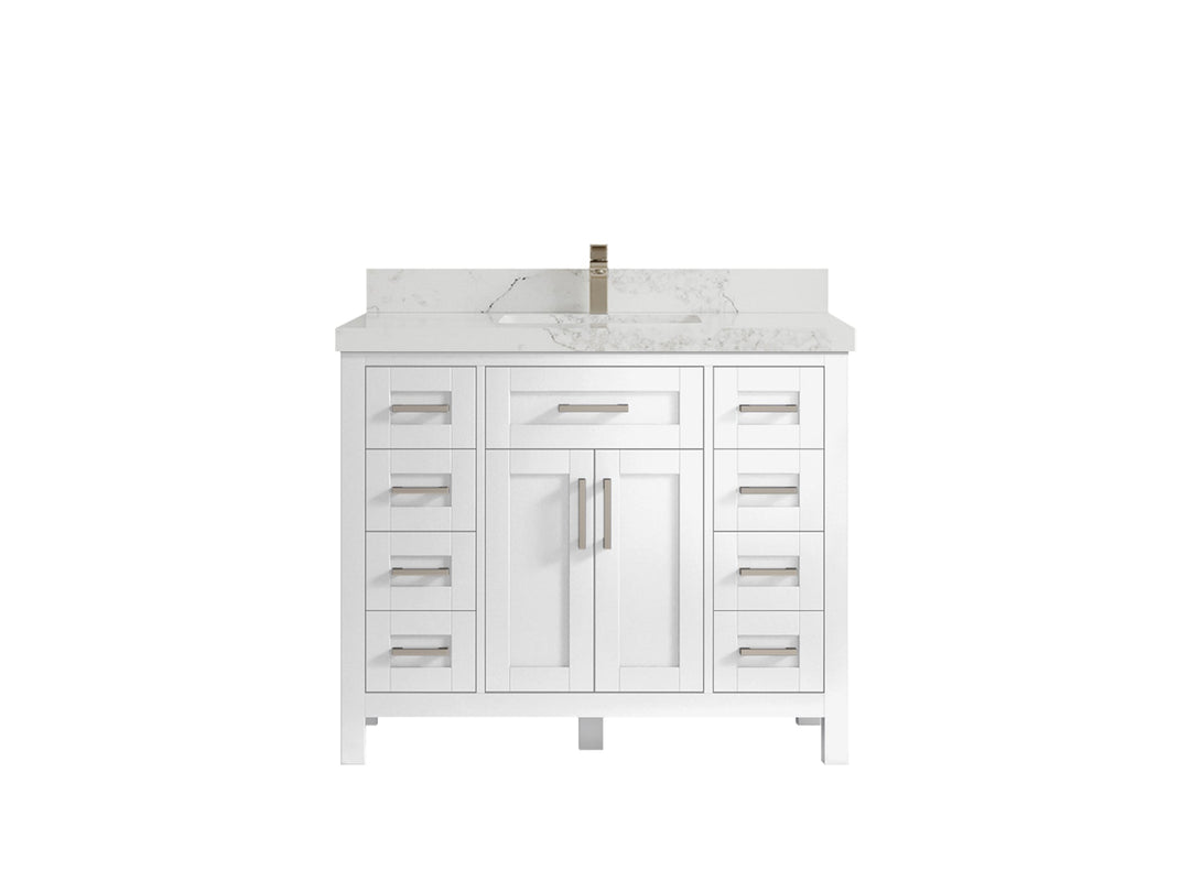 Cambridge 42 in. W x 22 in. D Single Sink Bathroom Vanity - Willow Bath and Vanity