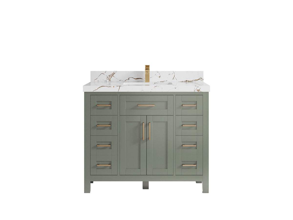 Cambridge 42 in. W x 22 in. D Single Sink Bathroom Vanity - Willow Bath and Vanity