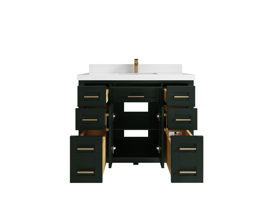 Cambridge 42 in. W x 22 in. D Single Sink Bathroom Vanity - Willow Bath and Vanity