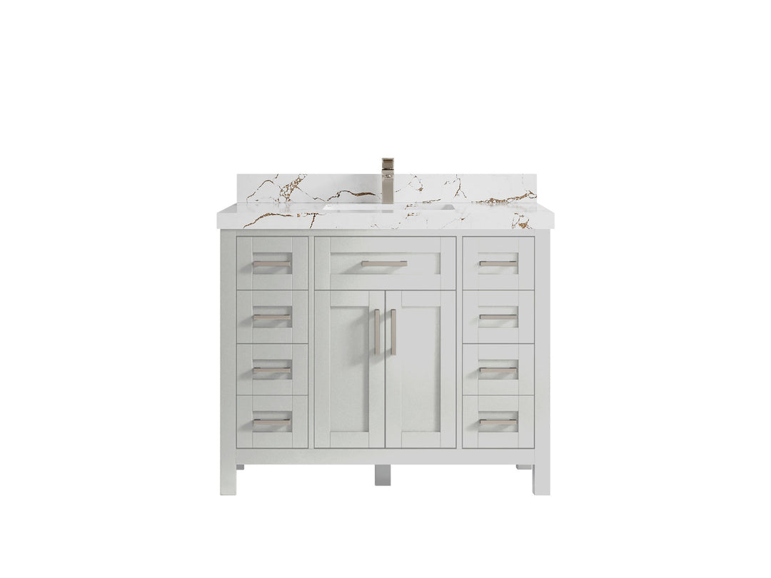 Cambridge 42 in. W x 22 in. D Single Sink Bathroom Vanity - Willow Bath and Vanity