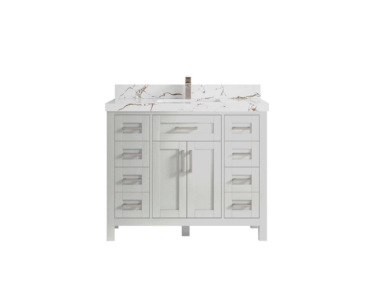 Cambridge 42 in. W x 22 in. D Single Sink Bathroom Vanity - Willow Bath and Vanity