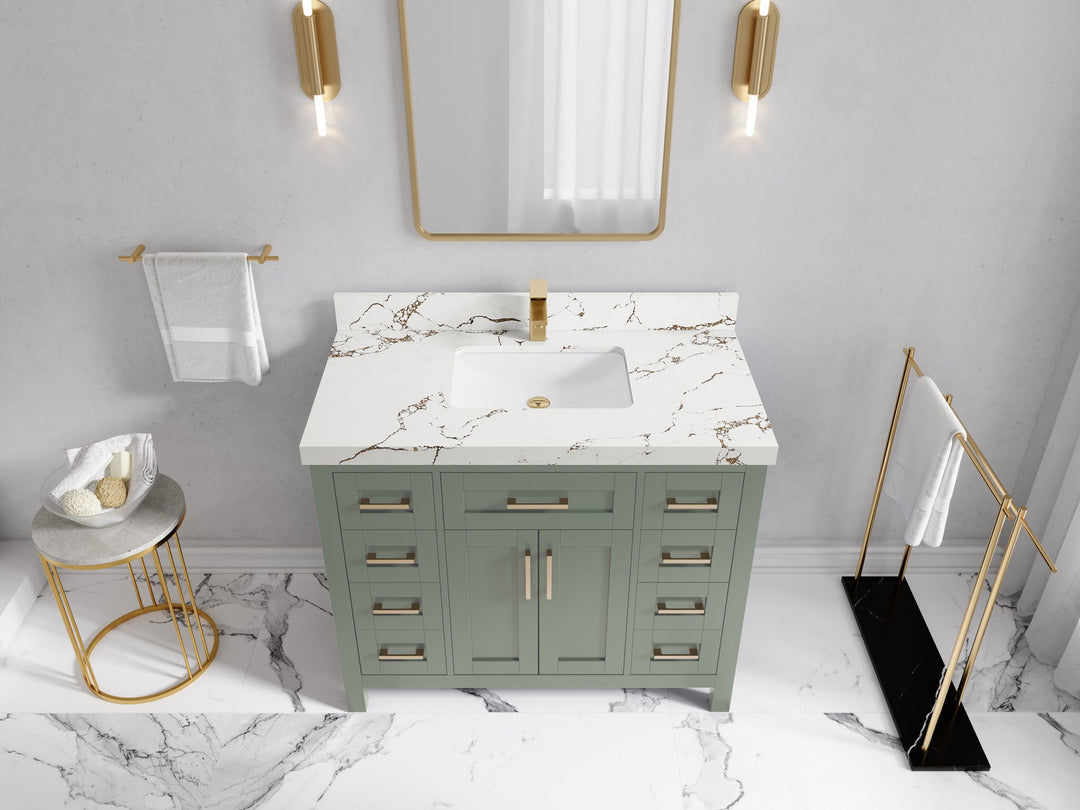 Cambridge 42 in. W x 22 in. D Single Sink Bathroom Vanity - Willow Bath and Vanity