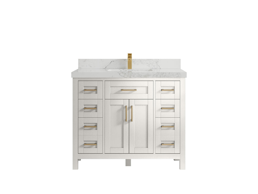Cambridge 42 in. W x 22 in. D Single Sink Bathroom Vanity - Willow Bath and Vanity