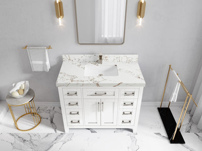 Cambridge 42 in. W x 22 in. D Single Sink Bathroom Vanity - Willow Bath and Vanity
