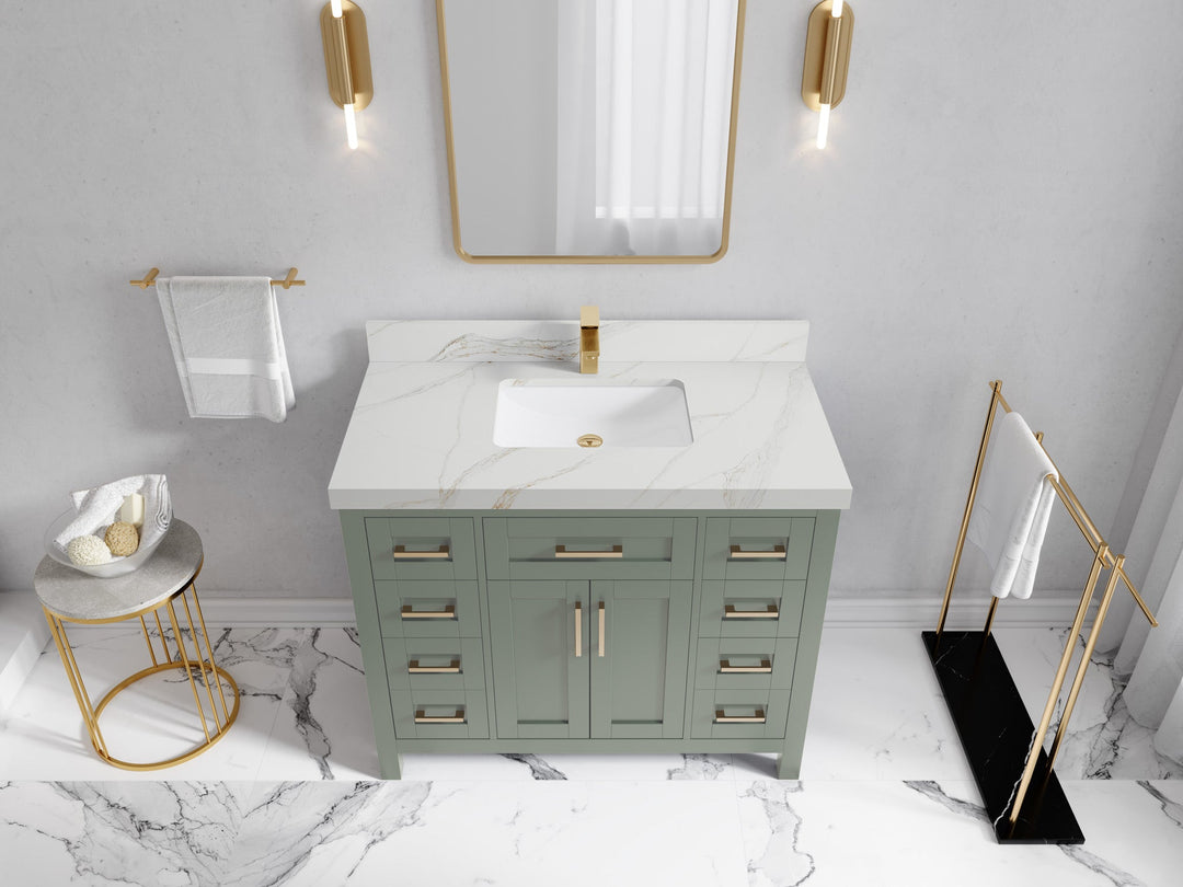 Cambridge 42 in. W x 22 in. D Single Sink Bathroom Vanity - Willow Bath and Vanity