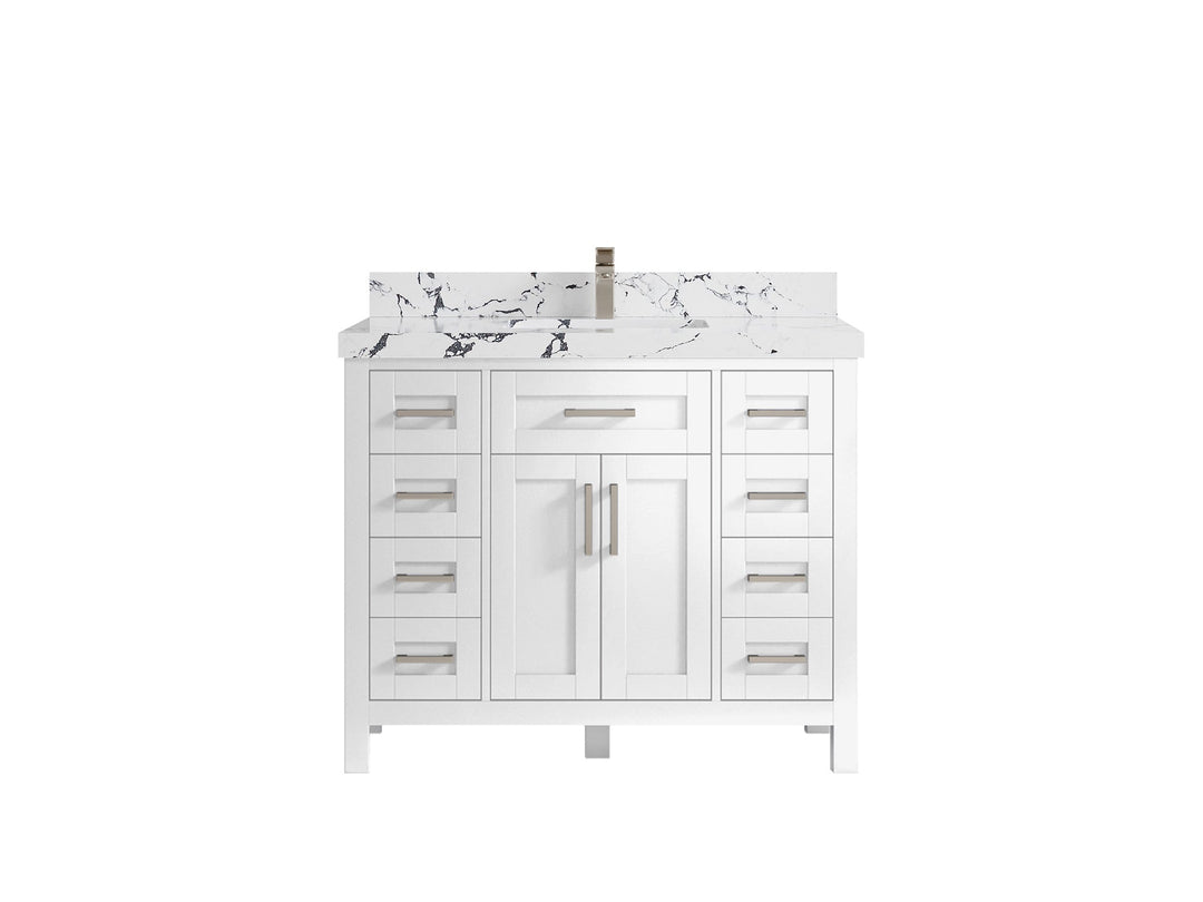 Cambridge 42 in. W x 22 in. D Single Sink Bathroom Vanity - Willow Bath and Vanity